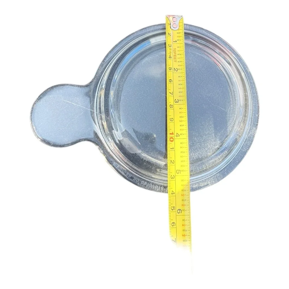 Vintage Pyrex P-150-C Clear Glass Lid Replacement Round‎ with Tab Handle